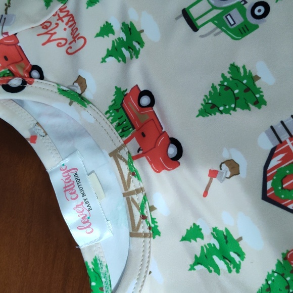 Christmas romper 12/18m Christmas truck - Picture 2 of 4